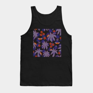 ricinus and moths - purple Tank Top